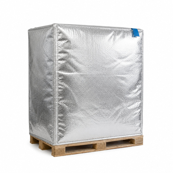 Termisk isoleringsovertræk blokpalle 120 x 100 x 150 cm (dobbeltlags)