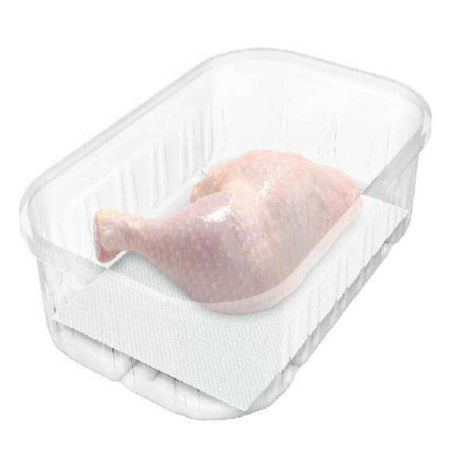 Absorptionsmåtte til kød - forskellige formater (10 stk.)